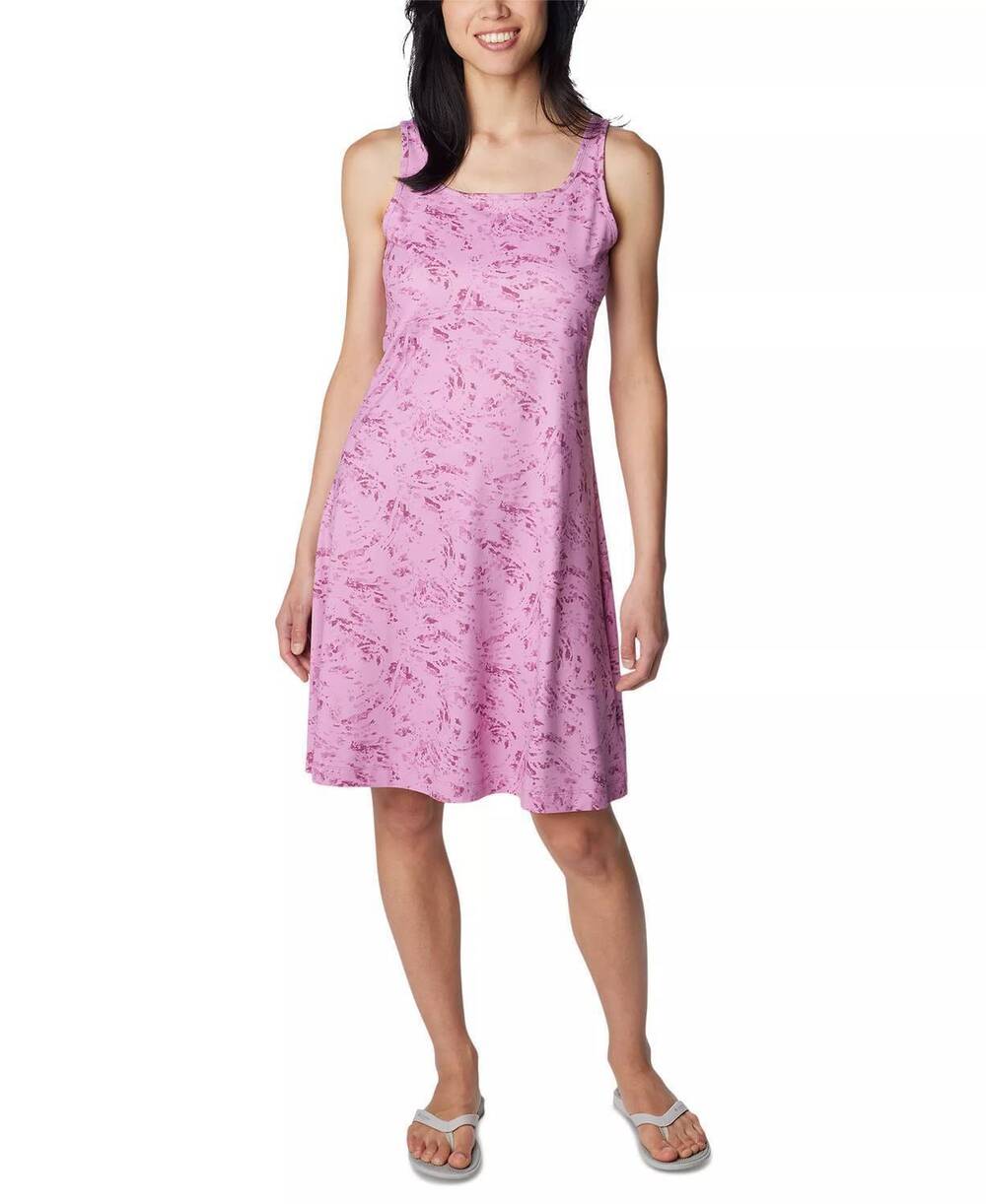 NEW COLUMBIA women's pfg freezer iii dress in purple/pink
